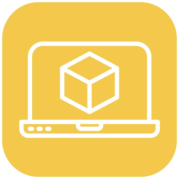 Ilustración del icono vectorial de virtualización de red del conjunto de iconos de red