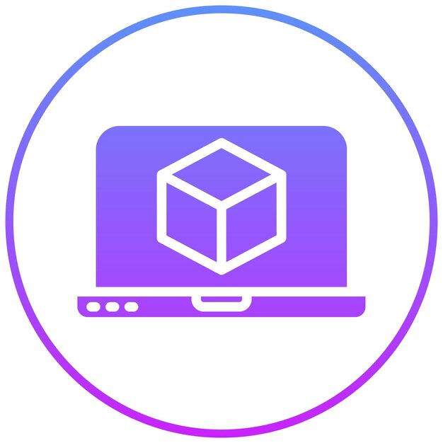 Ilustración del icono vectorial de virtualización de red del conjunto de iconos de red