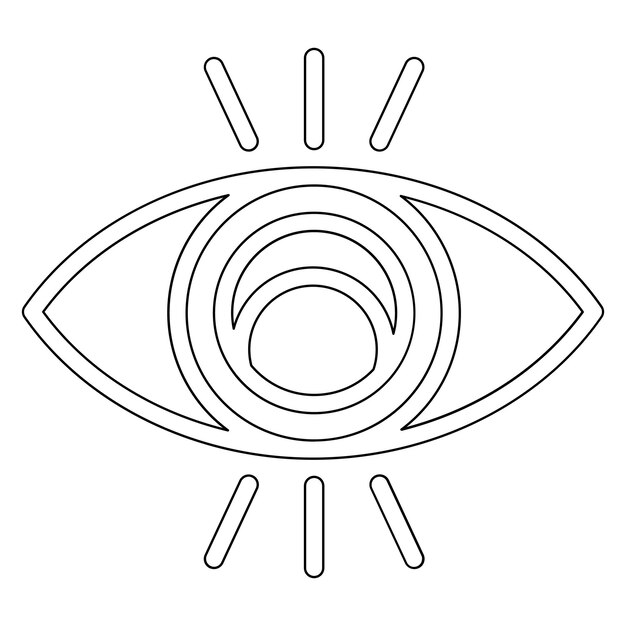Ilustración del icono vectorial de la visión del conjunto de iconos de Smart Home