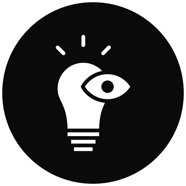 Ilustración de icono vectorial visionario del conjunto de iconos de liderazgo