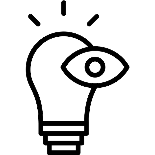 Ilustración de icono vectorial visionario del conjunto de iconos de liderazgo