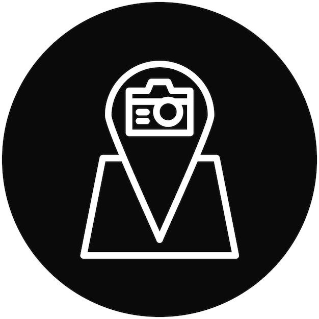 Ilustración del icono vectorial de visitas turísticas del conjunto de iconos de planificación de vacaciones