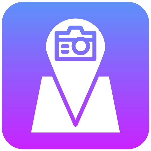 Ilustración del icono vectorial de visitas turísticas del conjunto de iconos de planificación de vacaciones