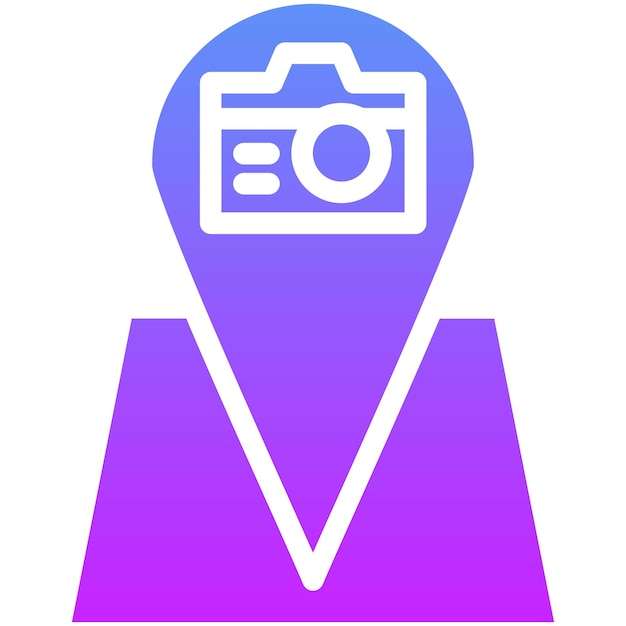 Ilustración del icono vectorial de visitas turísticas del conjunto de iconos de planificación de vacaciones