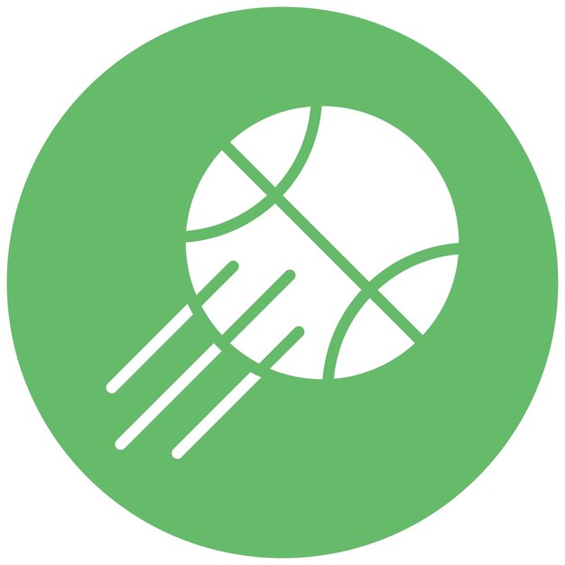 Ilustración del icono vectorial de voleibol del conjunto de iconos de Outdoor Fun