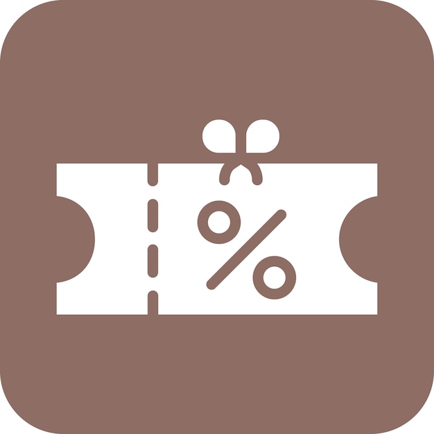 Ilustración del icono vectorial del voucher del conjunto de iconos de comercio electrónico