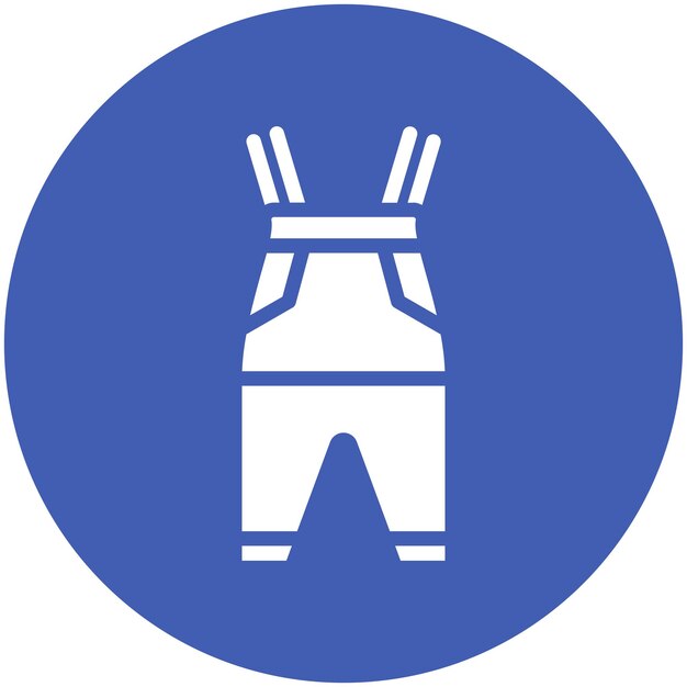 Ilustración del icono vectorial de Waders del conjunto de iconos de pesca