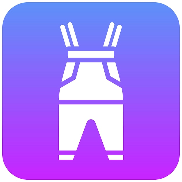 Ilustración del icono vectorial de Waders del conjunto de iconos de pesca