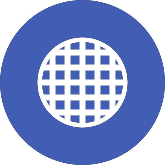 Ilustración del icono vectorial de waffle del conjunto de iconos de la mañana y el desayuno