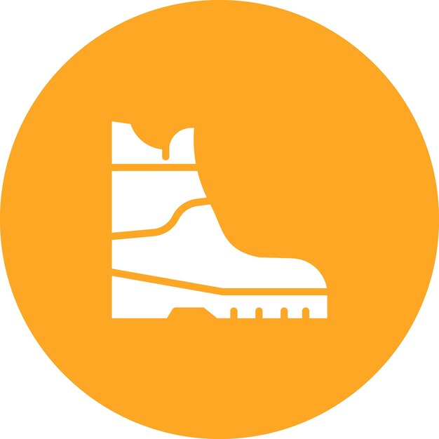 Ilustración del icono vectorial de Wild Boots del conjunto de iconos del Oeste Salvaje