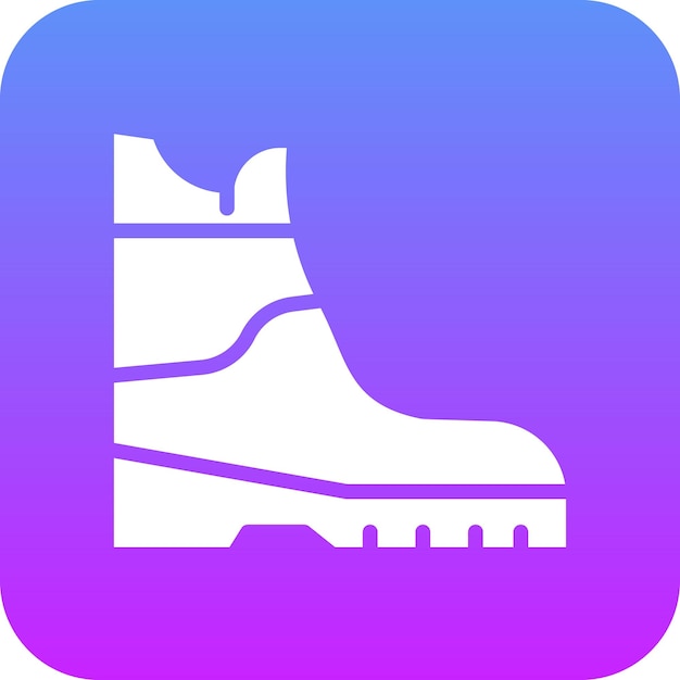 Ilustración del icono vectorial de Wild Boots del conjunto de iconos del Oeste Salvaje