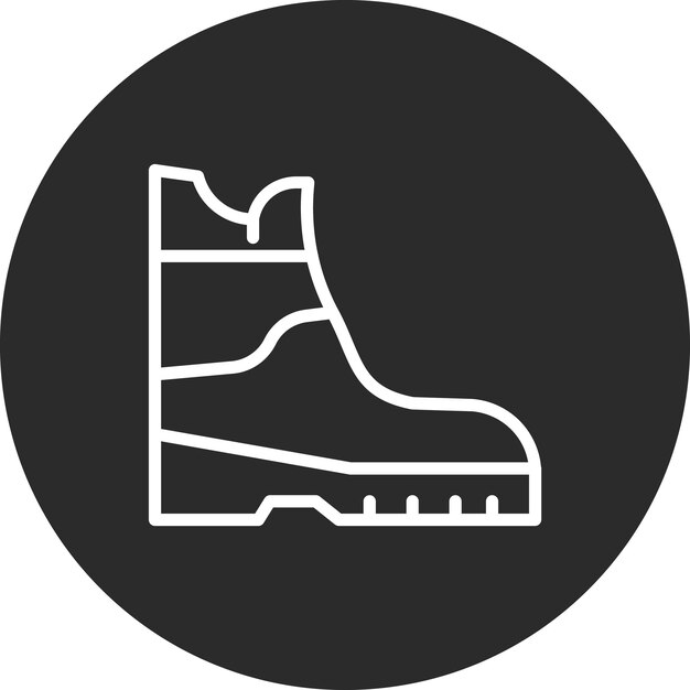 Ilustración del icono vectorial de Wild Boots del conjunto de iconos del Oeste Salvaje