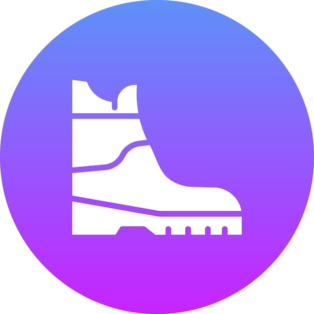 Ilustración del icono vectorial de Wild Boots del conjunto de iconos del Oeste Salvaje