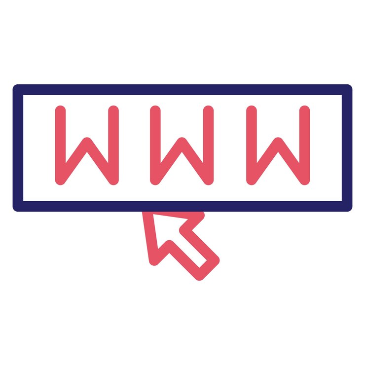 Vector ilustración del icono vectorial de www del conjunto de iconos de marketing