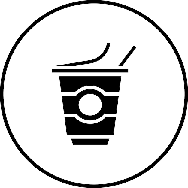 Ilustración del icono vectorial de yogur del conjunto de iconos de mañanas y desayunos