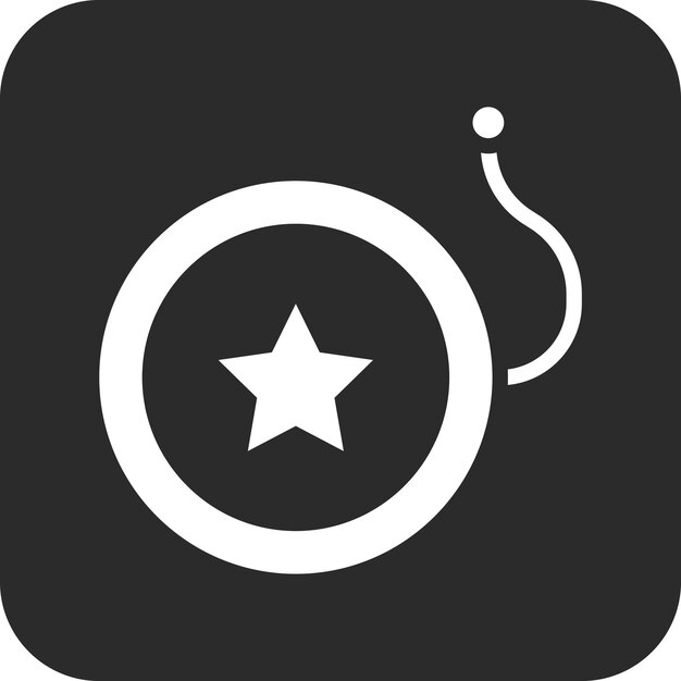 Ilustración del icono vectorial de Yoyo del conjunto de iconos de entretenimiento