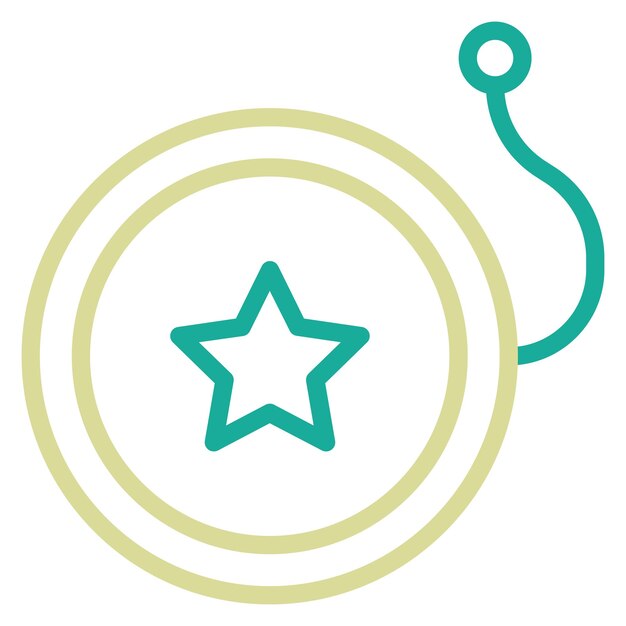 Ilustración del icono vectorial de Yoyo del conjunto de iconos de entretenimiento
