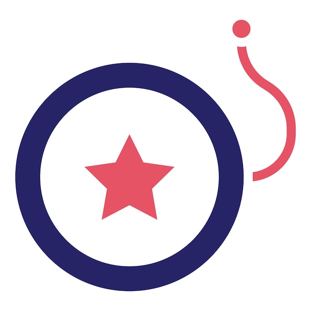 Ilustración del icono vectorial de Yoyo del conjunto de iconos de entretenimiento