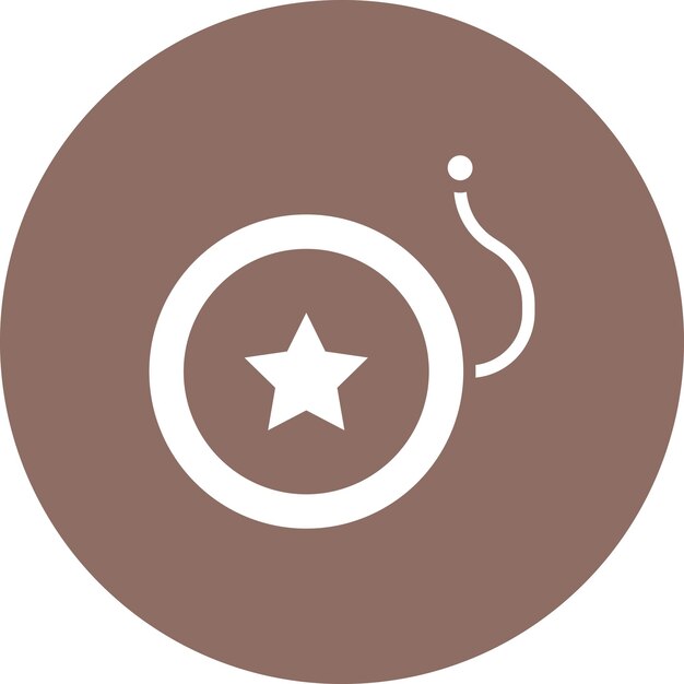 Ilustración del icono vectorial de Yoyo del conjunto de iconos de entretenimiento