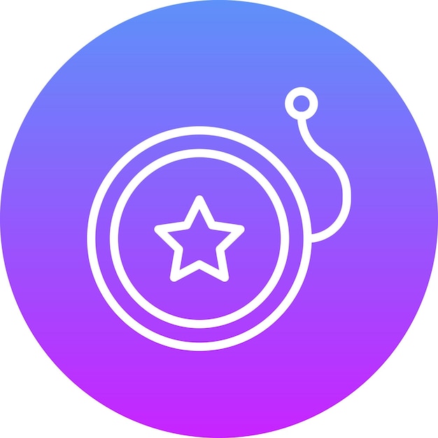 Ilustración del icono vectorial de Yoyo del conjunto de iconos de entretenimiento