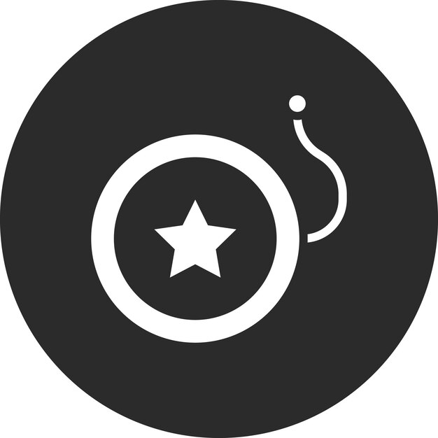 Ilustración del icono vectorial de Yoyo del conjunto de iconos de entretenimiento