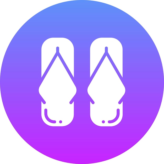 Vector ilustración del icono vectorial de zapatillas del conjunto de iconos de ropa