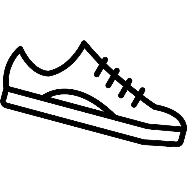 Ilustración del icono vectorial de zapatillas de deporte del conjunto de iconos de Pilates