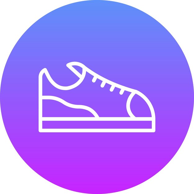 Ilustración del icono vectorial de zapatos casuales del conjunto de iconos de moda