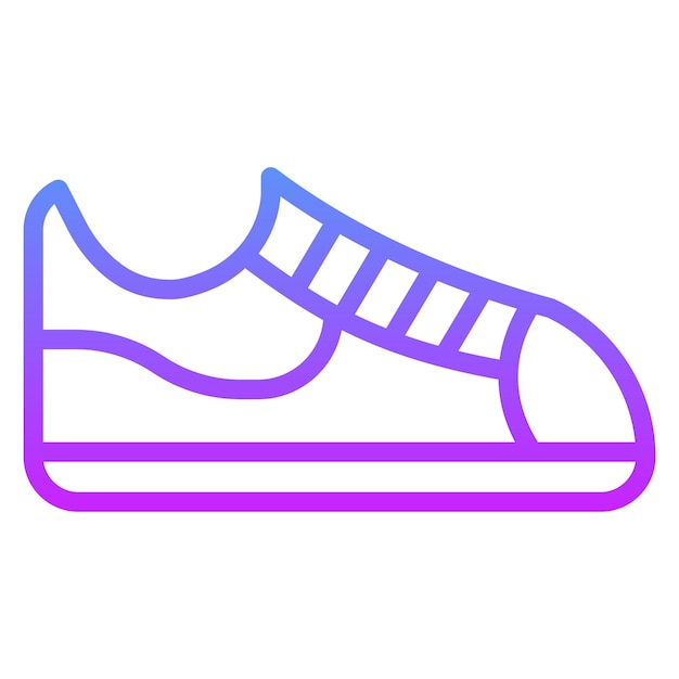 Vector ilustración del icono vectorial de zapatos del conjunto de iconos del centro comercial