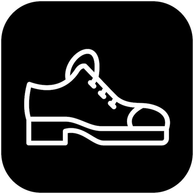 Ilustración del icono vectorial de zapatos del conjunto de iconos de comercio electrónico de moda
