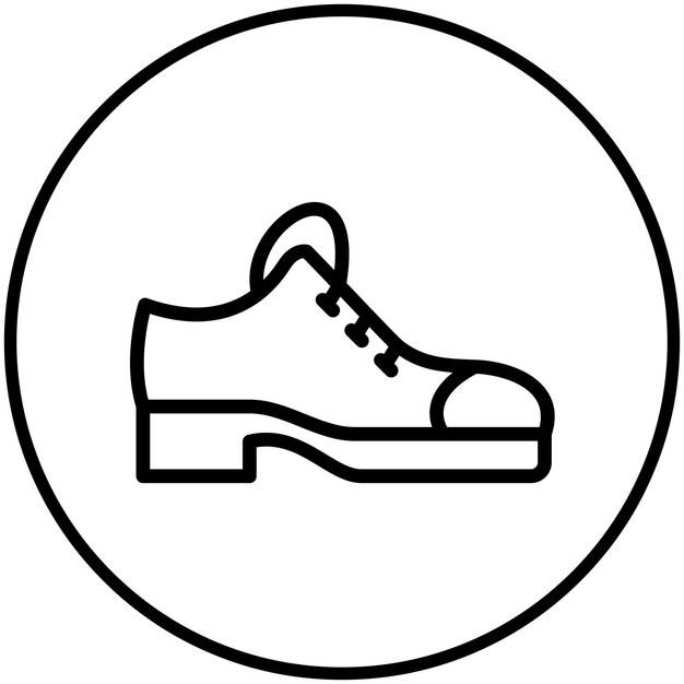 Ilustración del icono vectorial de zapatos del conjunto de iconos de comercio electrónico de moda