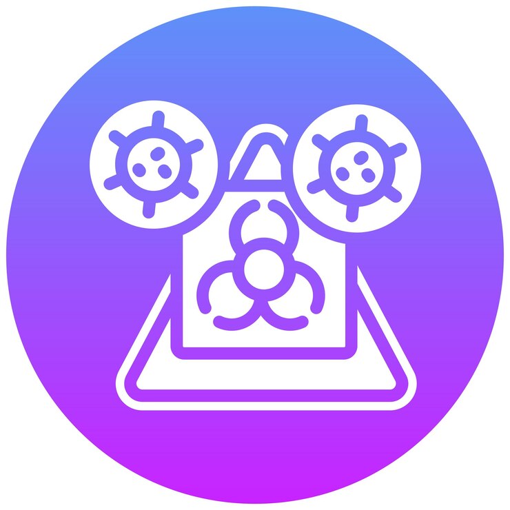 Vector ilustración del icono vectorial de la zona de cuarentena del conjunto de iconos de enfermedades infecciosas