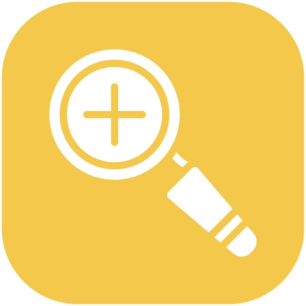 Ilustración del icono vectorial de zoom del conjunto de iconos de herramientas