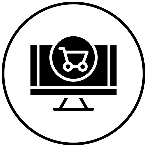 Ilustración de iconos vectoriales de comercio electrónico del conjunto de iconos de Smart City