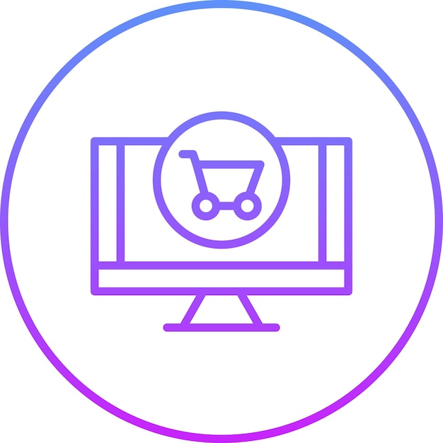 Ilustración de iconos vectoriales de comercio electrónico del conjunto de iconos de Smart City