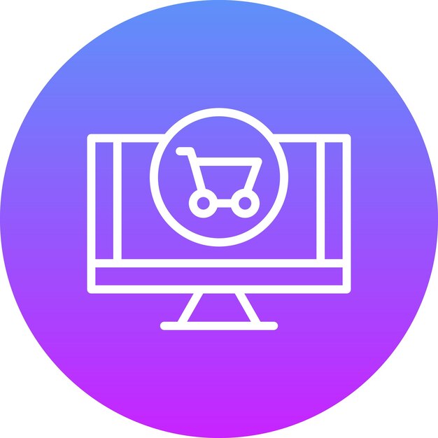 Ilustración de iconos vectoriales de comercio electrónico del conjunto de iconos de Smart City