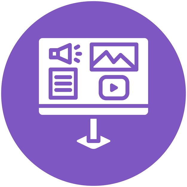 Ilustración de íconos vectoriales de contenido en línea de SEO y iconset web