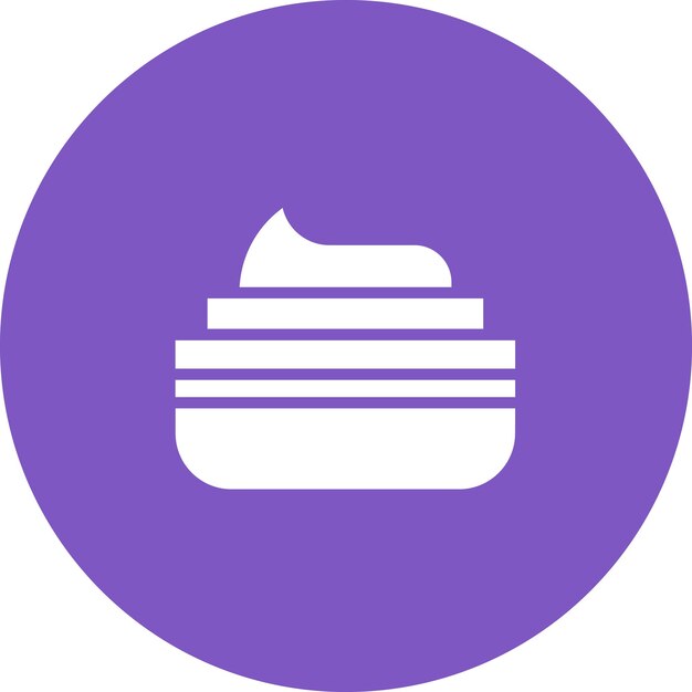 Ilustración de iconos vectoriales de crema del conjunto de iconos de verano
