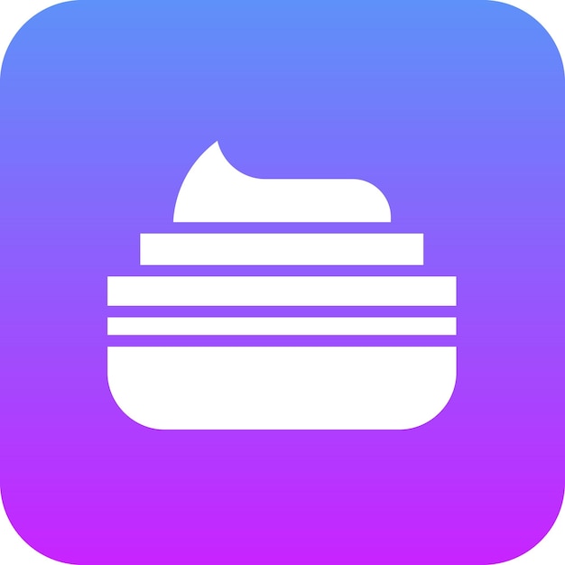 Ilustración de iconos vectoriales de crema del conjunto de iconos de verano