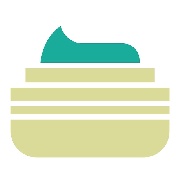 Ilustración de iconos vectoriales de crema del conjunto de iconos de verano