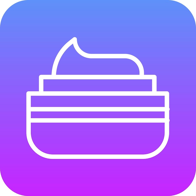 Ilustración de iconos vectoriales de crema del conjunto de iconos de verano