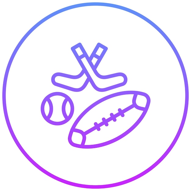 Ilustración de iconos vectoriales de deportes del conjunto de iconos de aprendizaje