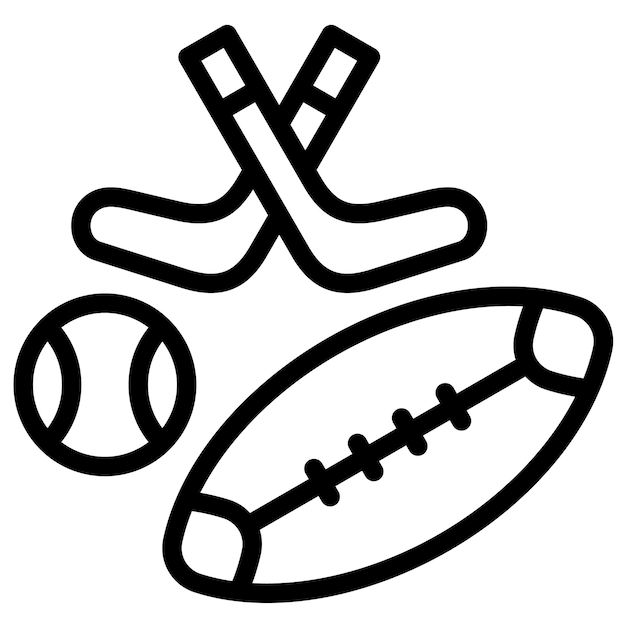 Ilustración de iconos vectoriales de deportes del conjunto de iconos de aprendizaje