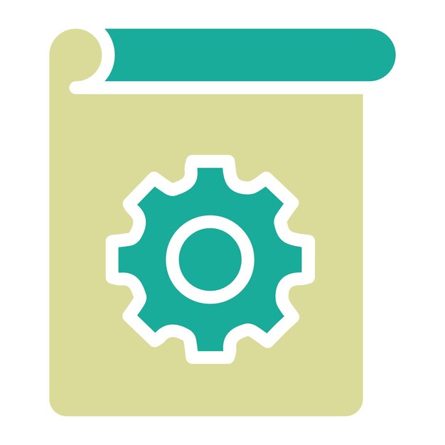 Ilustración de iconos vectoriales de dibujos técnicos del conjunto de iconos de ingeniería