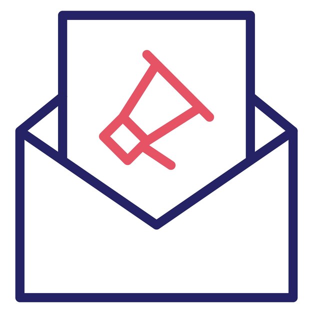 Ilustración de iconos vectoriales de marketing de correo electrónico de SEO y SEM