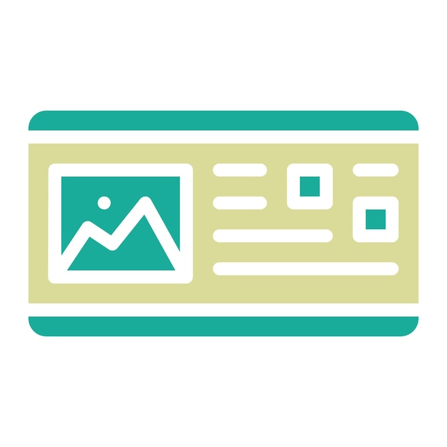 Ilustración de iconos vectoriales de postales del conjunto de iconos de papelería de Office