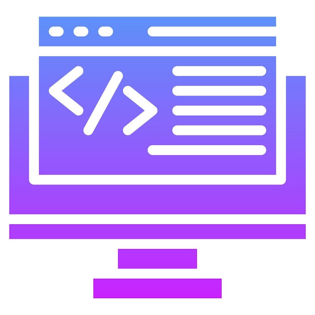 Ilustración de iconos vectoriales de programación web del conjunto de iconos de marketing