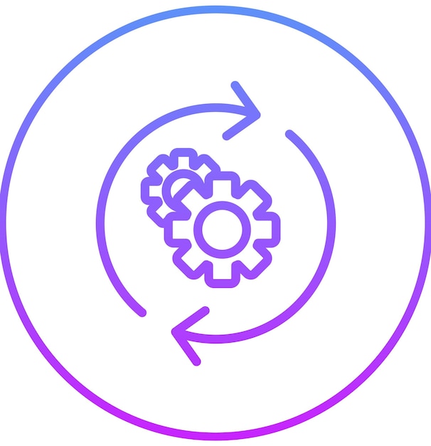 Ilustración de íconos vectoriales de racionalización del conjunto de ícones de Business Analytics