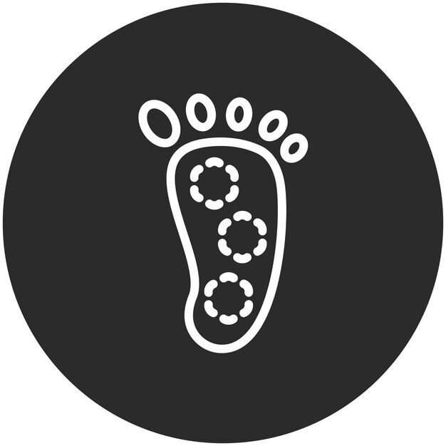 Ilustración de iconos vectoriales de reflexología del conjunto de iconos de Spa