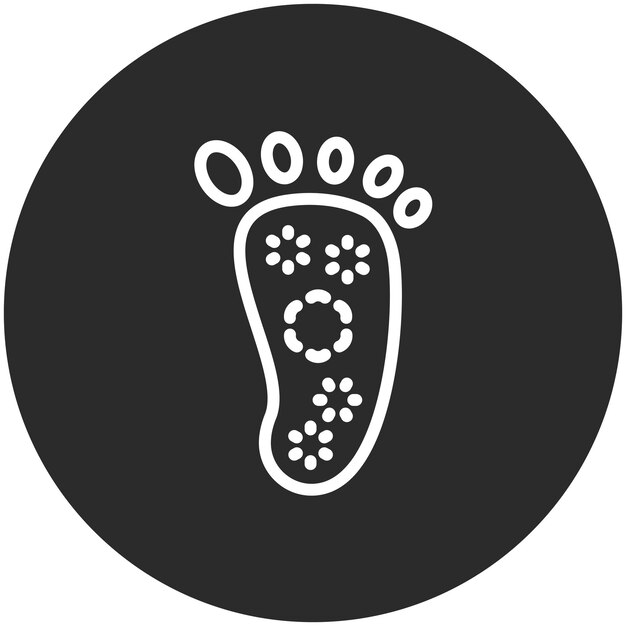 Ilustración de iconos vectoriales de reflexología del conjunto de iconos de Spa